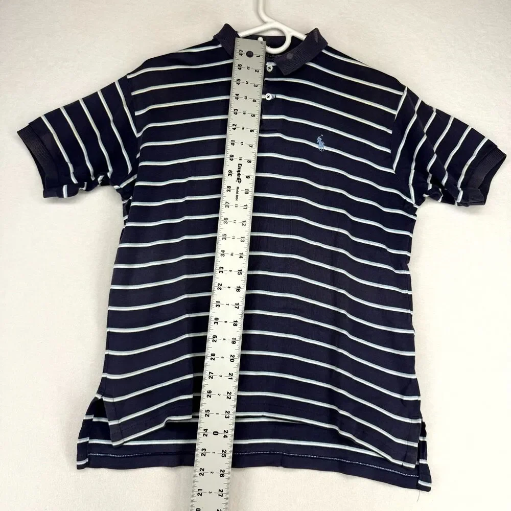 Polo by Ralph Lauren Blue Striped Polo‎ Mens Size L